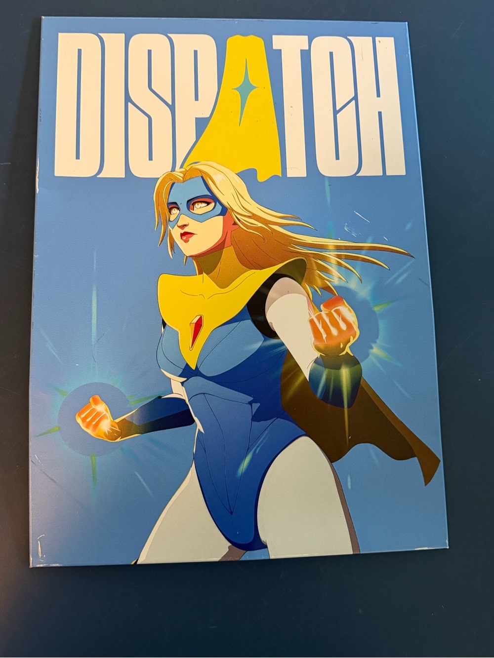 Displate Special Order 12x17” Metal Dispatch Superhero Sign